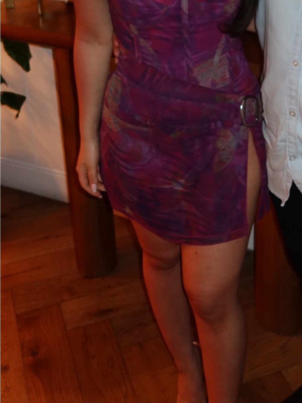 Women’s Purple Printed Mini dress